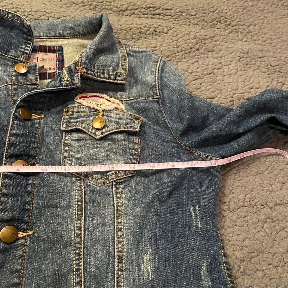 2.1 Blue Jean Jacket Girls Size Large - Picture 7 of 15